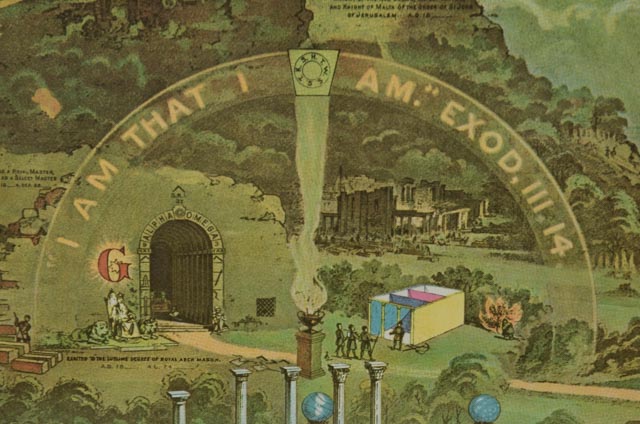 Vintage Freemason Cerificate "From Darkness to Light"