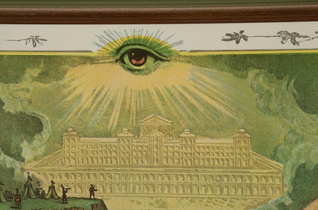 Vintage Freemason Cerificate "From Darkness to Light"