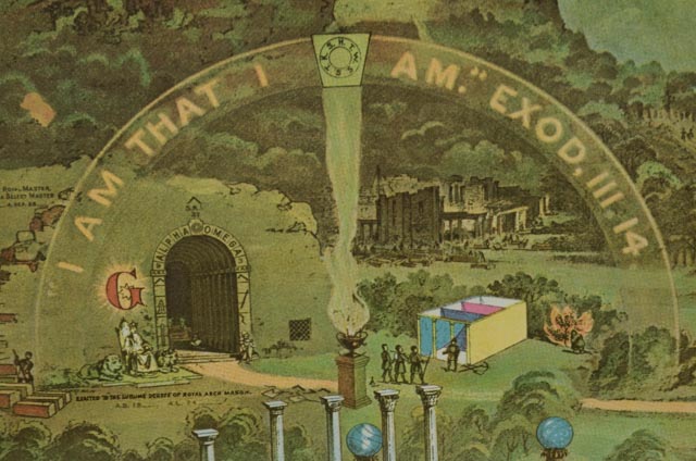 Vintage Freemason Cerificate "From Darkness to Light"