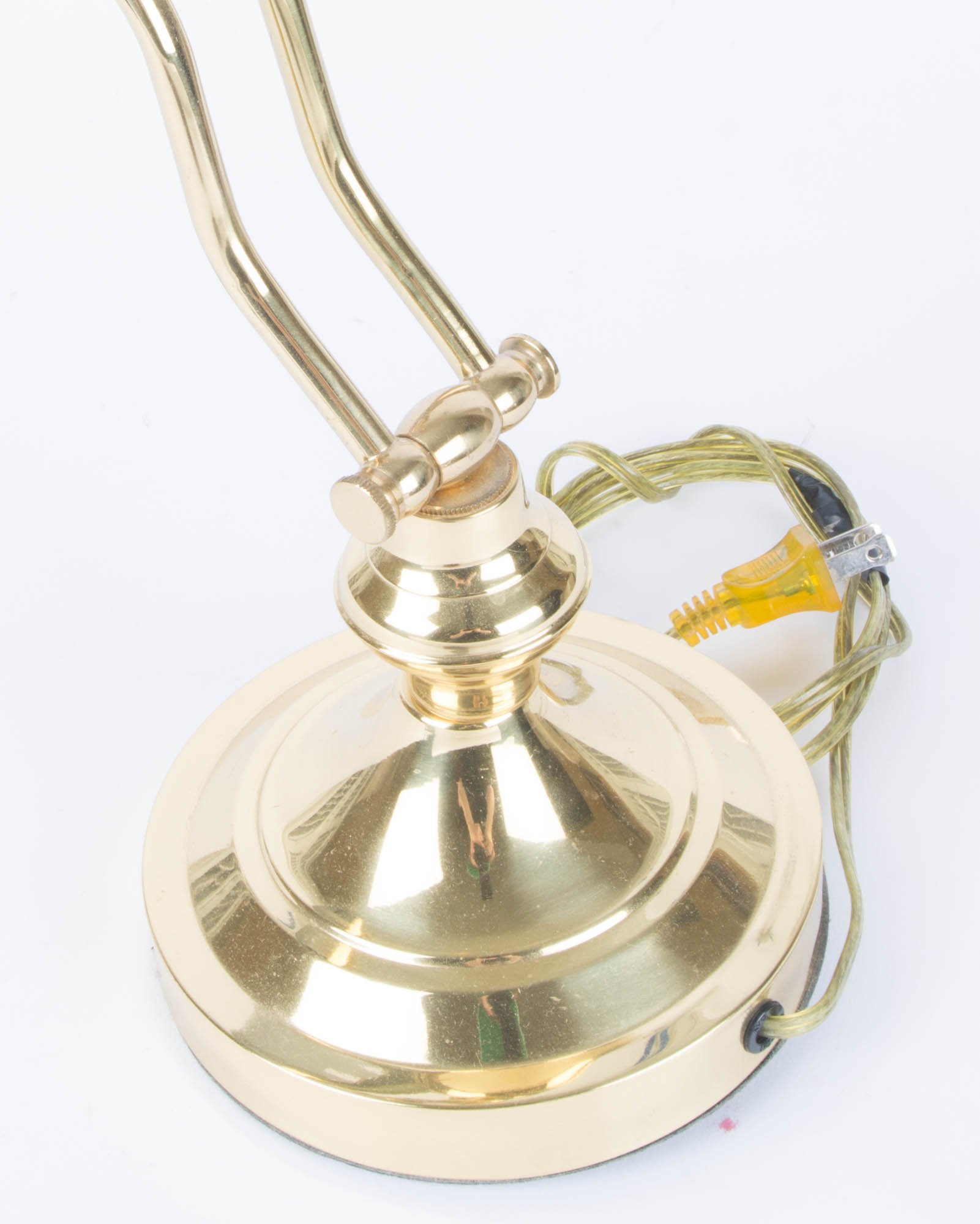 Vintage Brass Library Desk Lamp