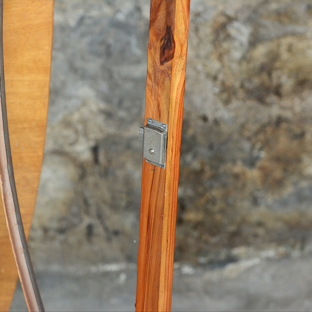 Art Deco-Style Mahogany Glass Door Cabinet