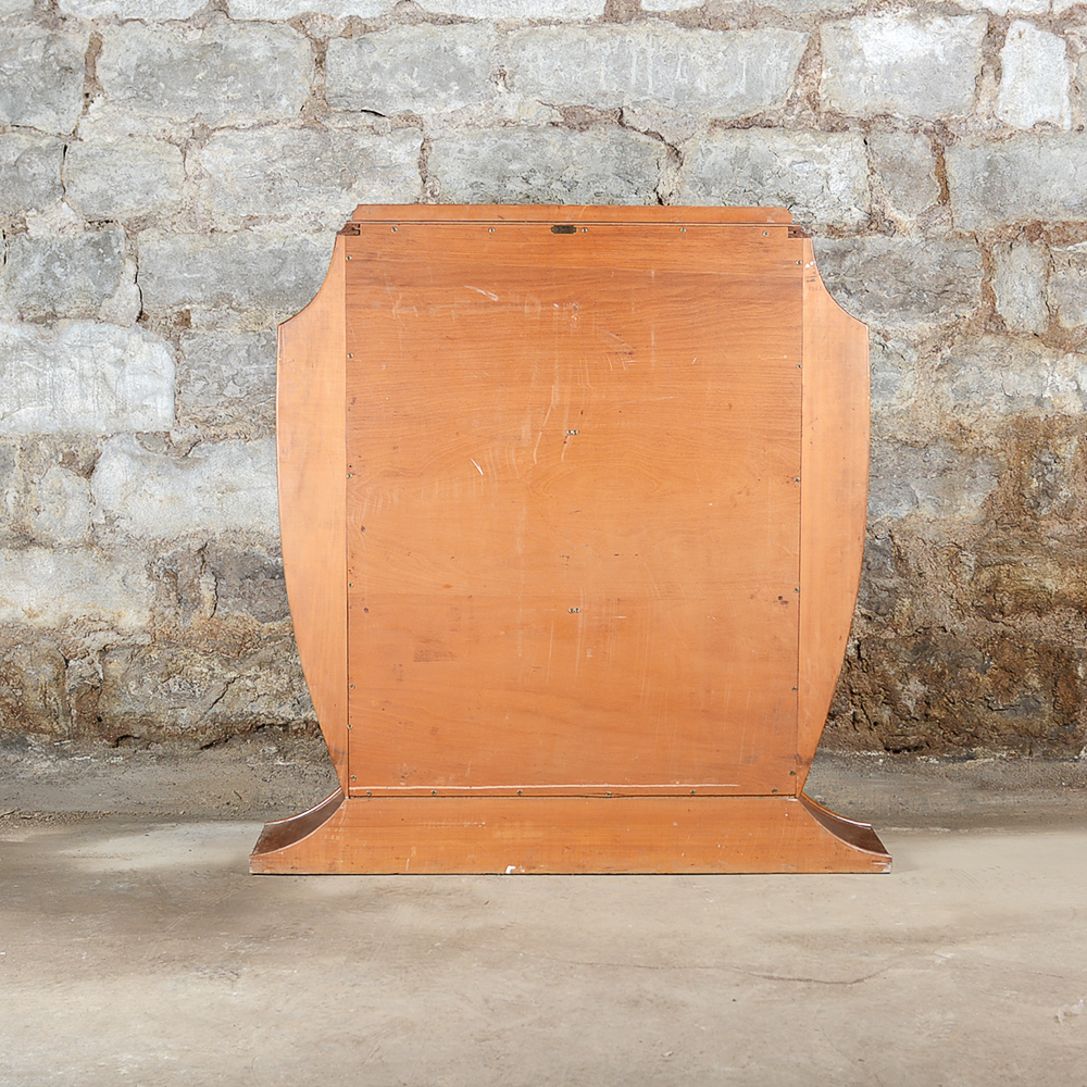 Art Deco-Style Mahogany Glass Door Cabinet