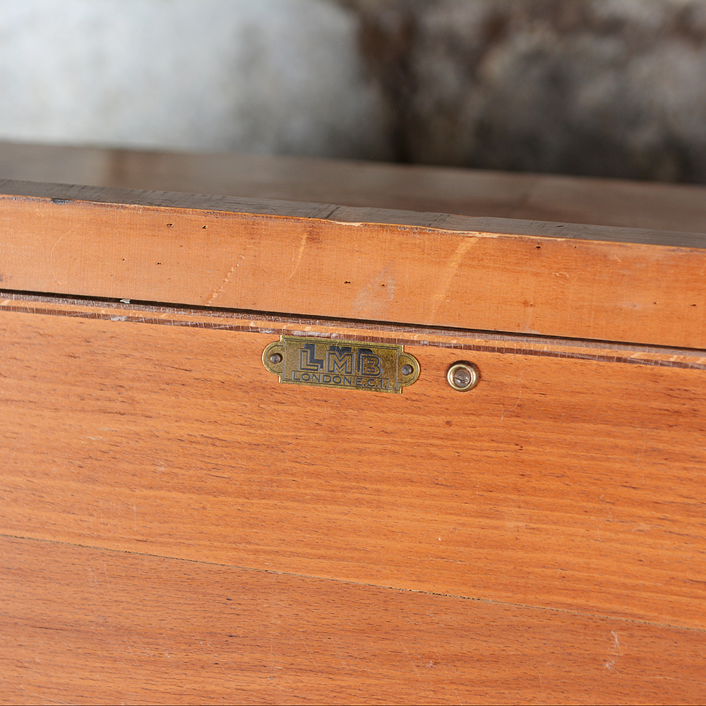 Art Deco-Style Mahogany Glass Door Cabinet