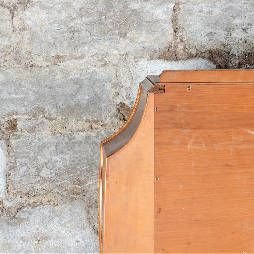 Art Deco-Style Mahogany Glass Door Cabinet