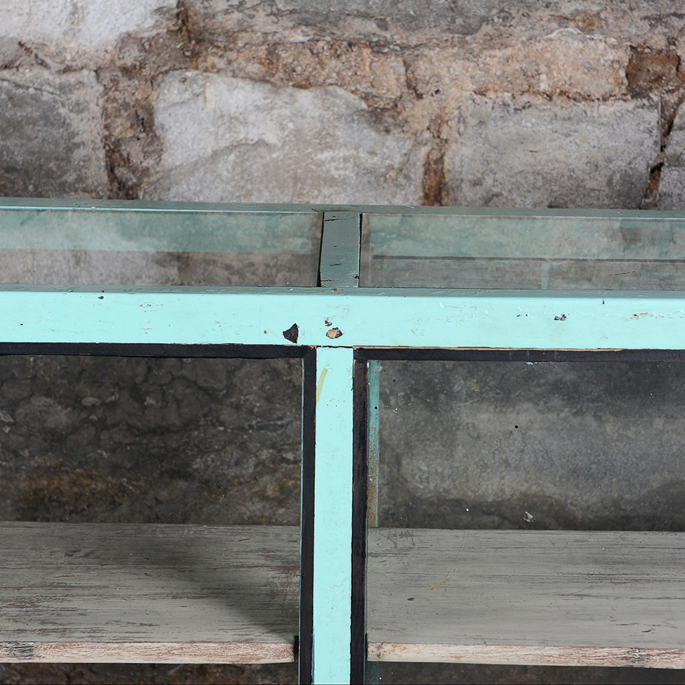 Vintage Turquoise Display Case