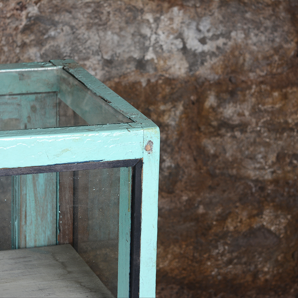 Vintage Turquoise Display Case