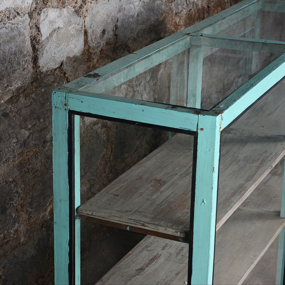 Vintage Turquoise Display Case