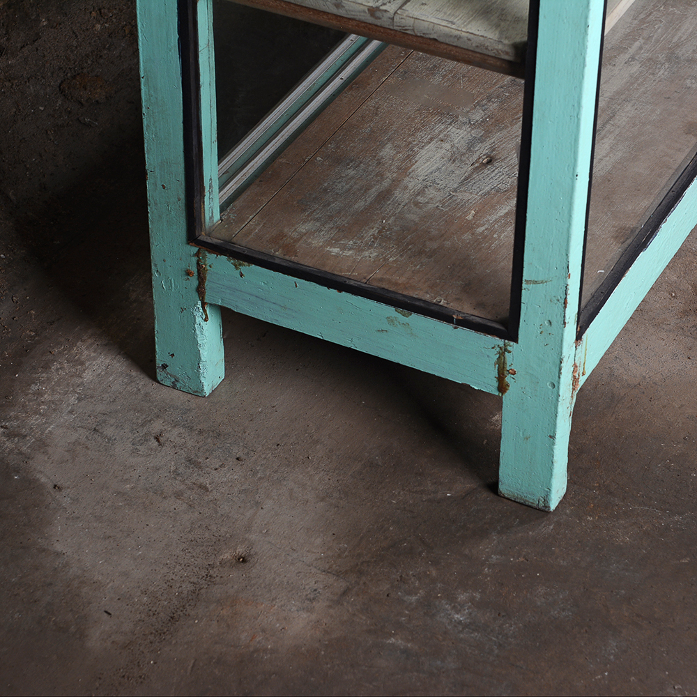 Vintage Turquoise Display Case