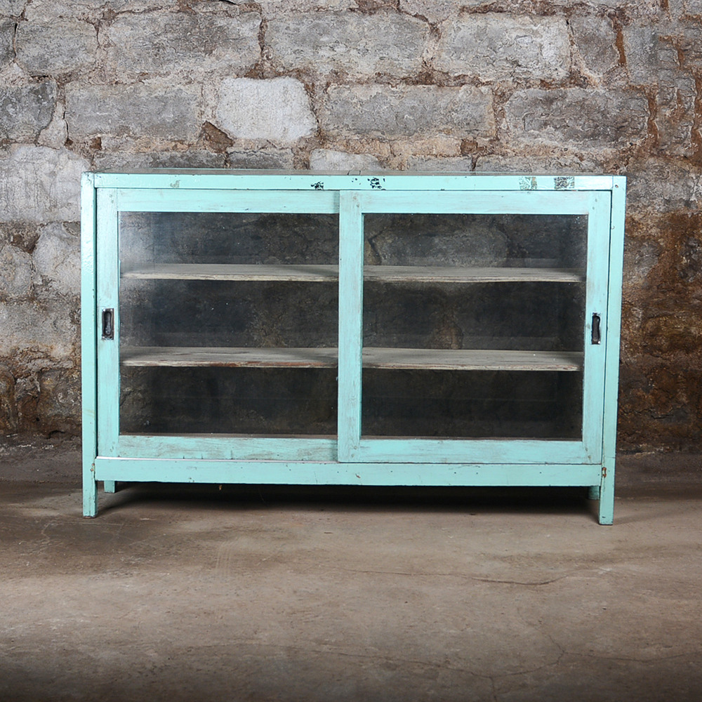 Vintage Turquoise Display Case