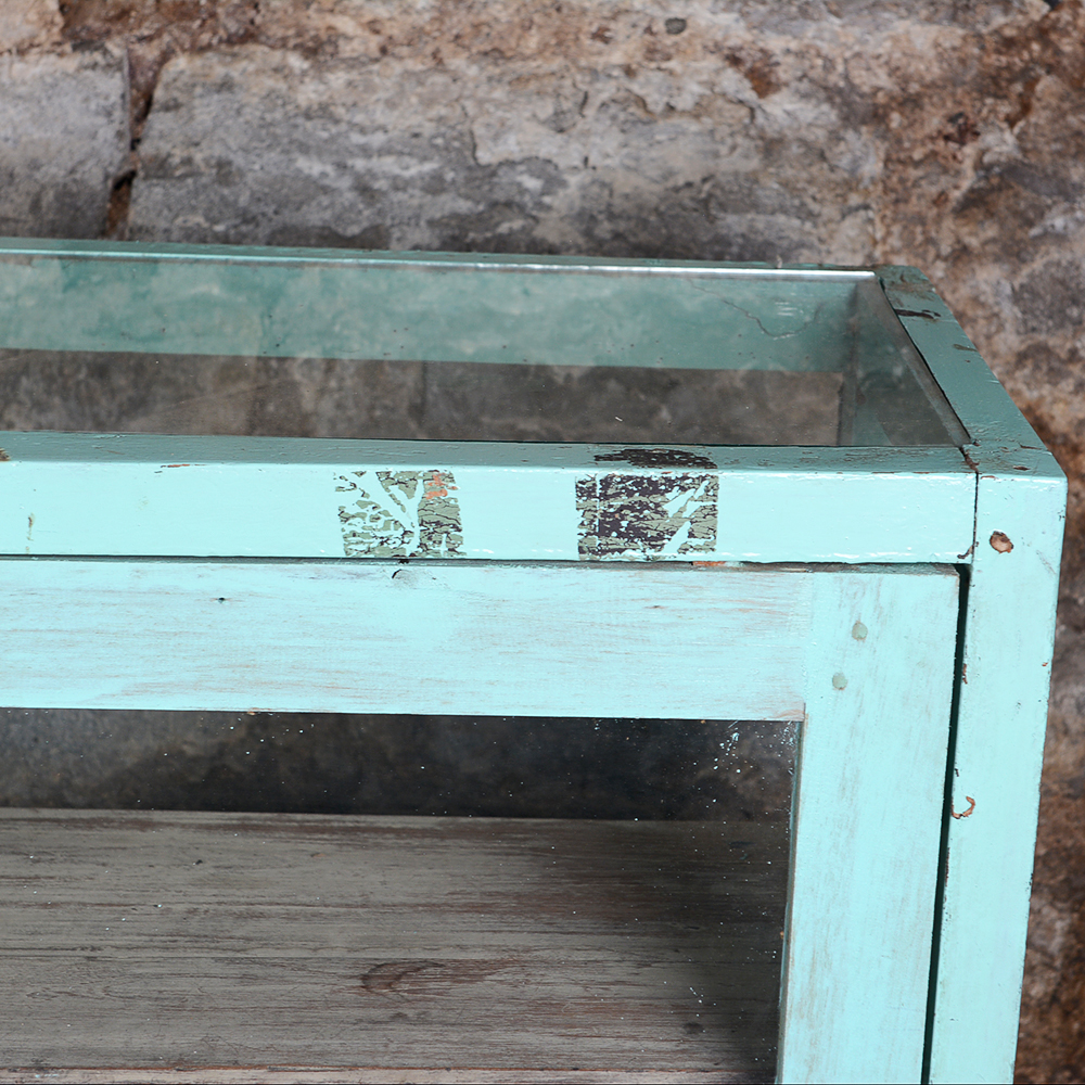 Vintage Turquoise Display Case