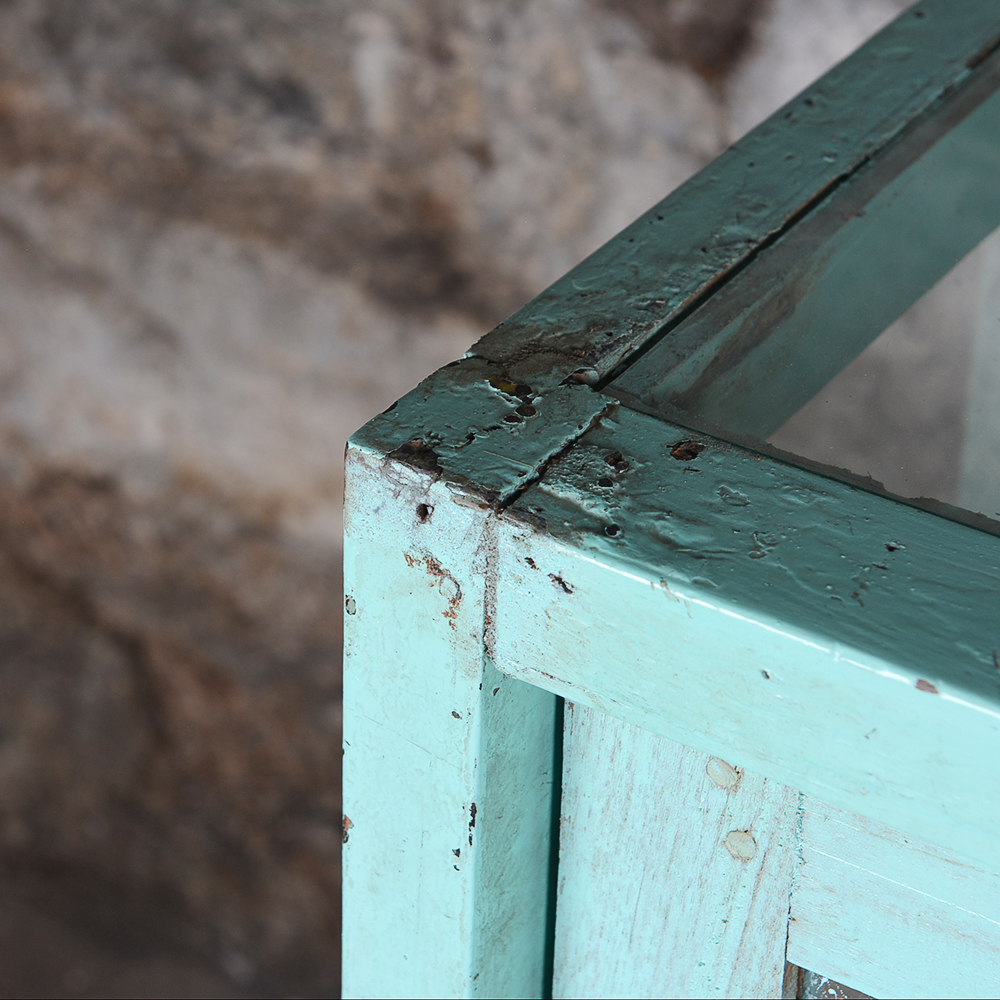 Vintage Turquoise Display Case