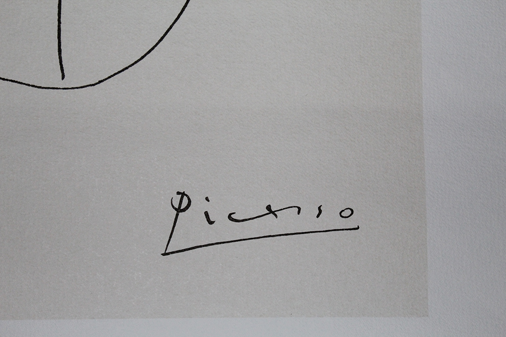 Lithograph Titled "Head of a Woman" After Pablo Picasso