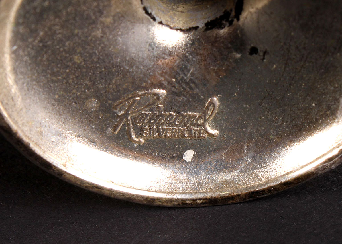 Small Ornate  Silverplate Goblets