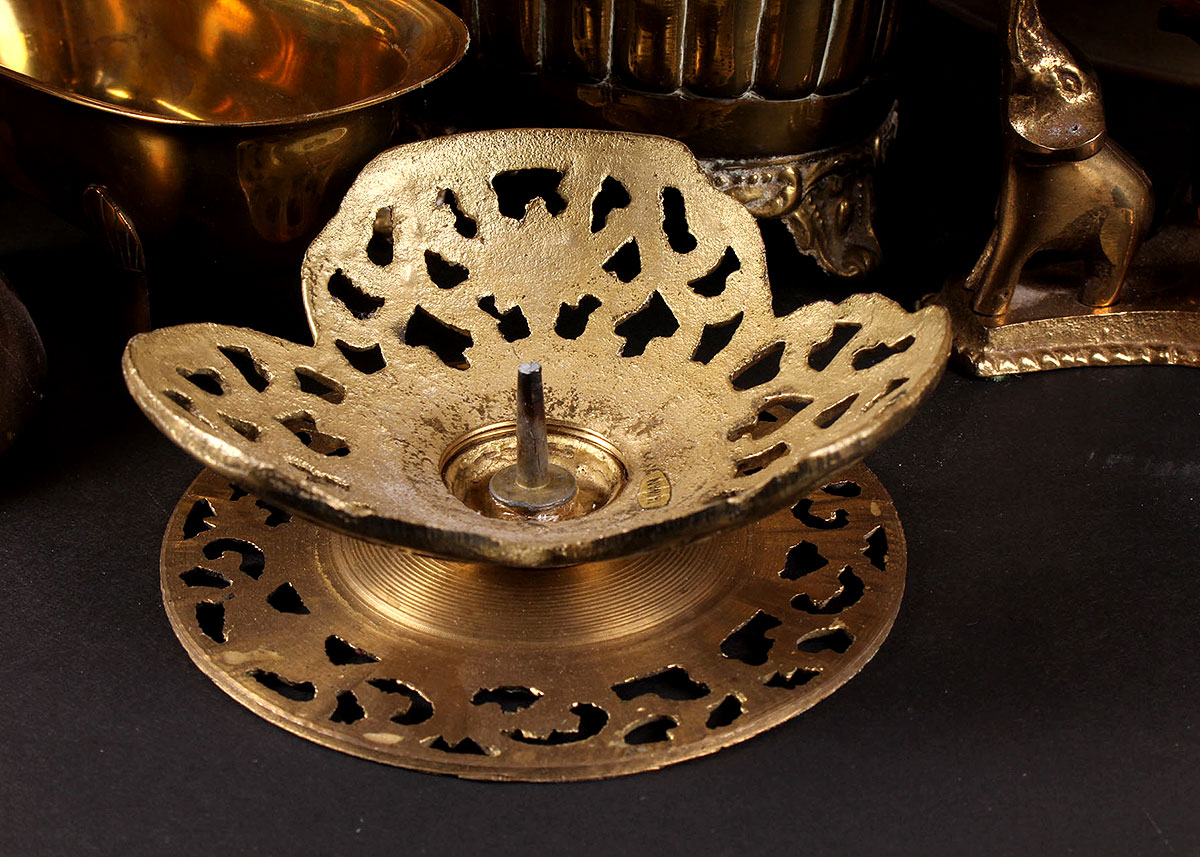 Grouping of Brass Decor