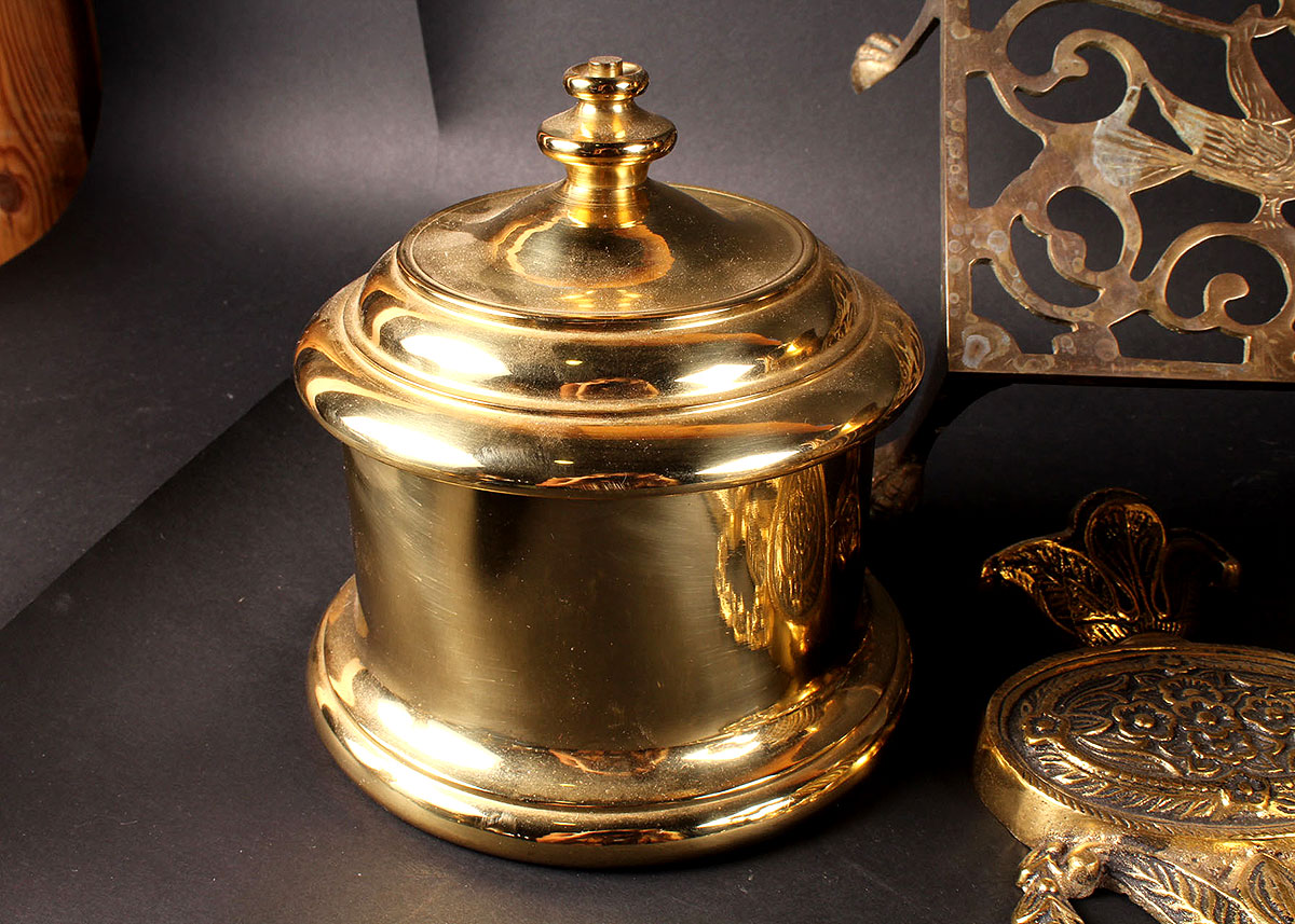 Grouping of Brass Decor