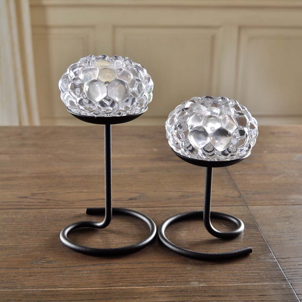 Pair of Glass Votive Holders