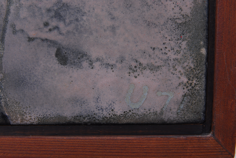 Ute Conrad Fire Enamel Steel Panel Painting