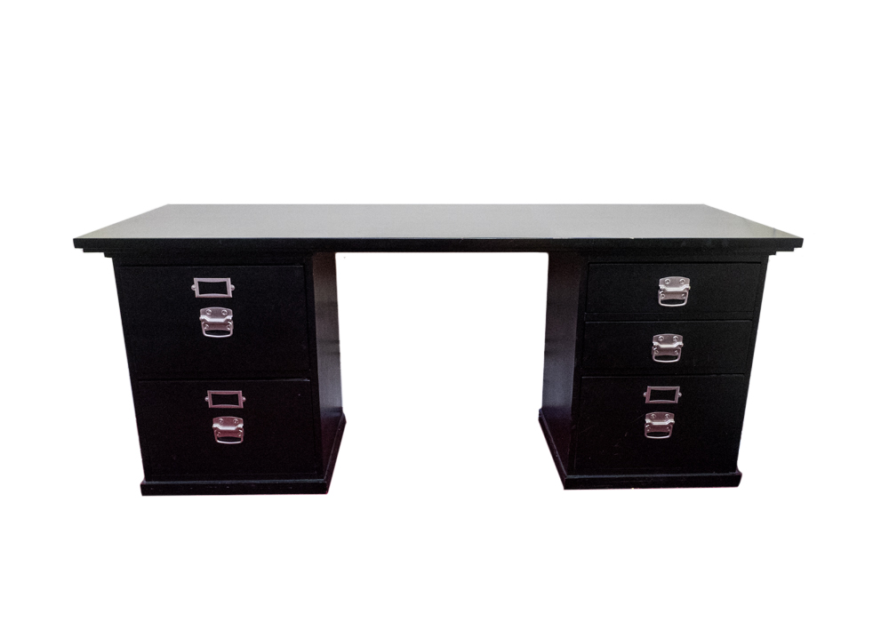 Pottery Barn Black Lacquer Desk