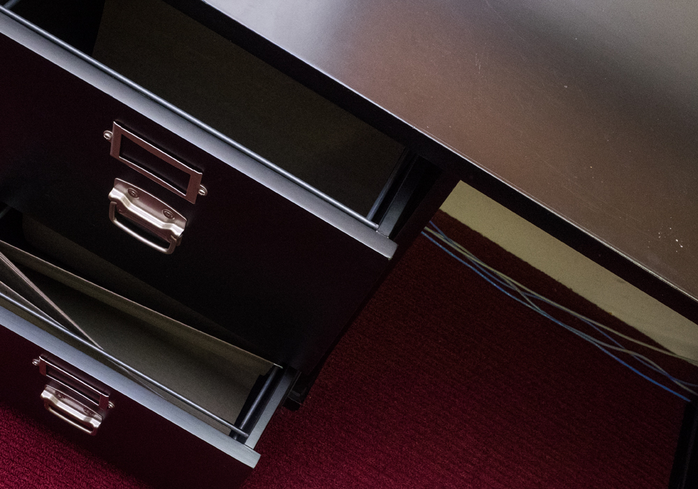 Pottery Barn Black Lacquer Desk