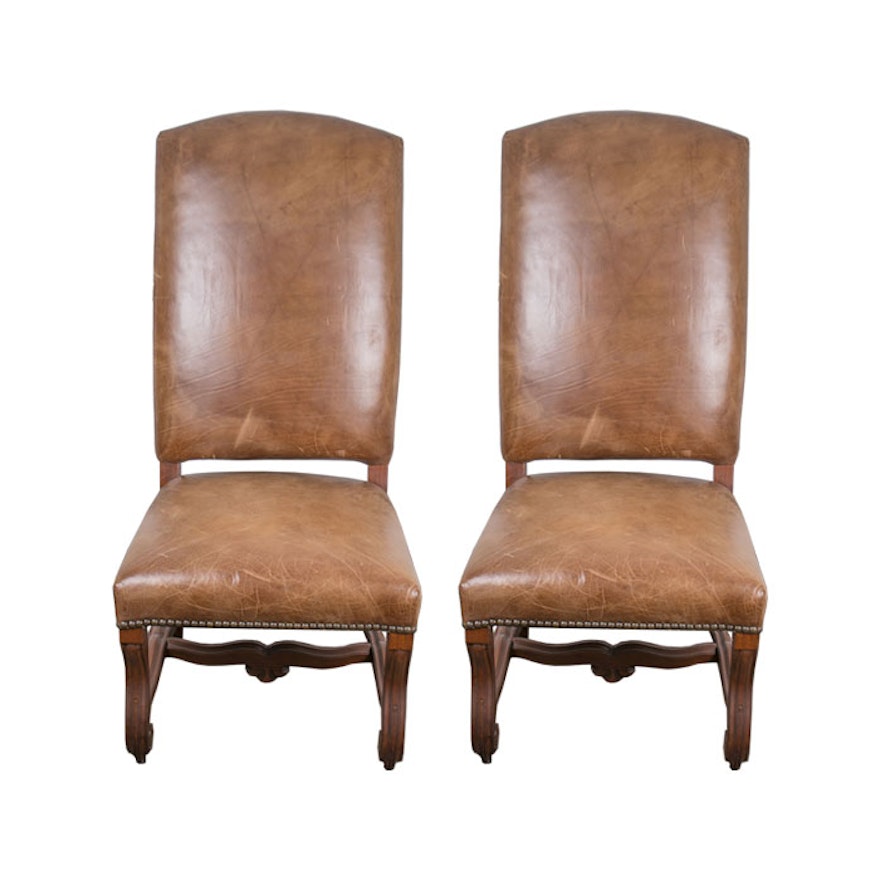 Ralph Lauren Leather Dining Chairs