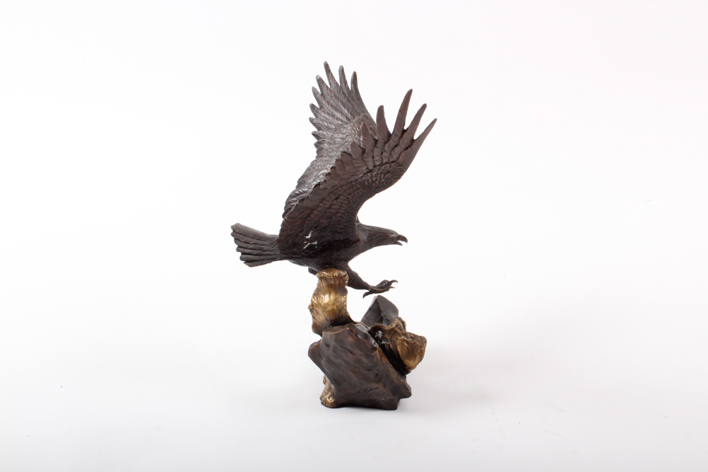 Ronald Van Ruyckevelt Bronze Sculpture "Wings of Glory"