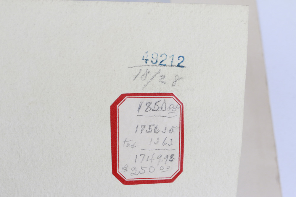 Original Gouache Painting of Cows by Carl Weber