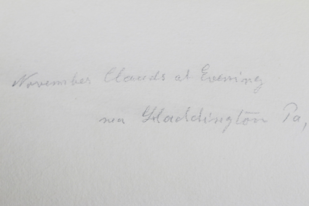 Original Gouache Painting of Cows by Carl Weber