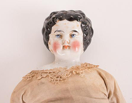 Pair of Mid 19th Century Parian Dolls