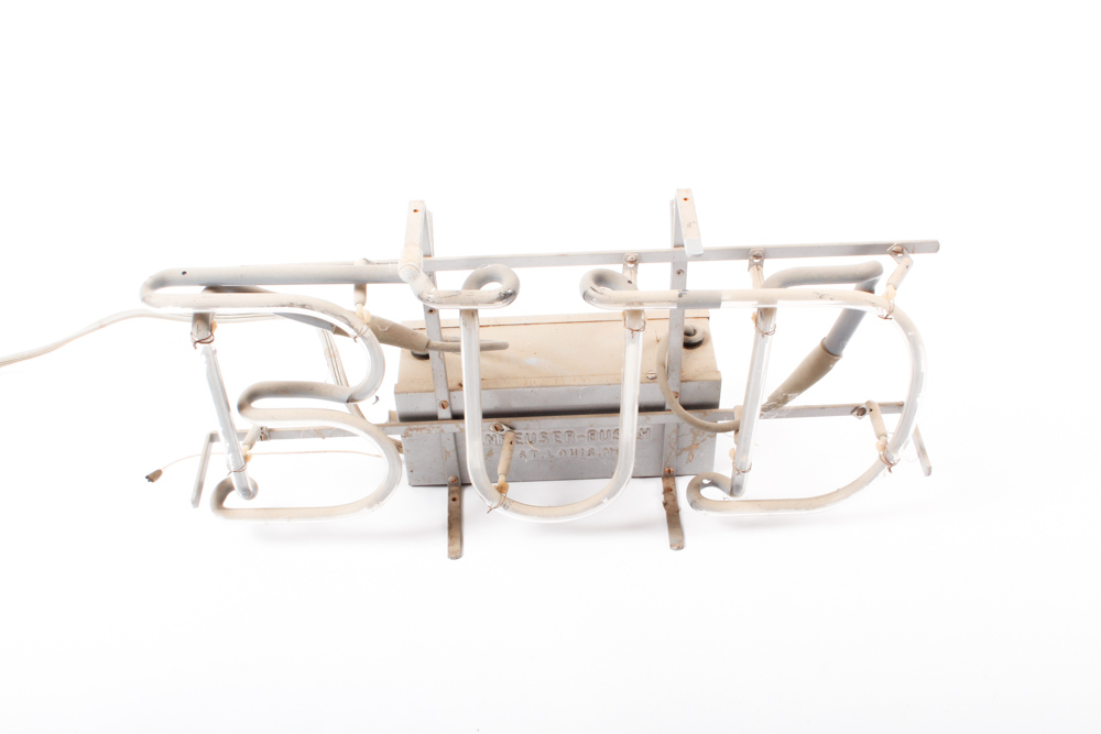 Vintage Budweiser Neon Sign