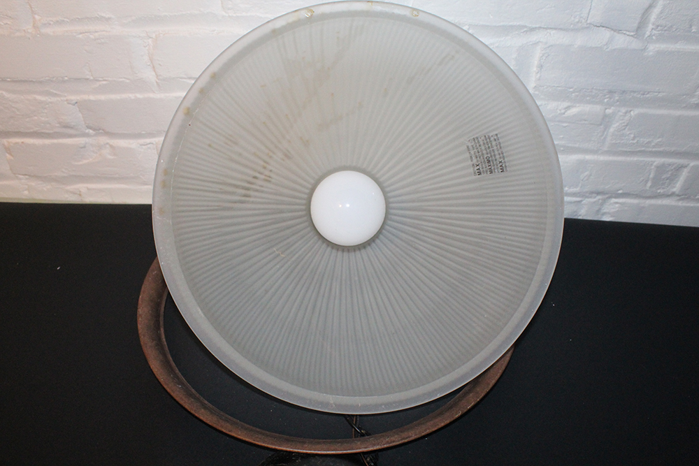 Pair of Ribbed Dome Light Fixtures