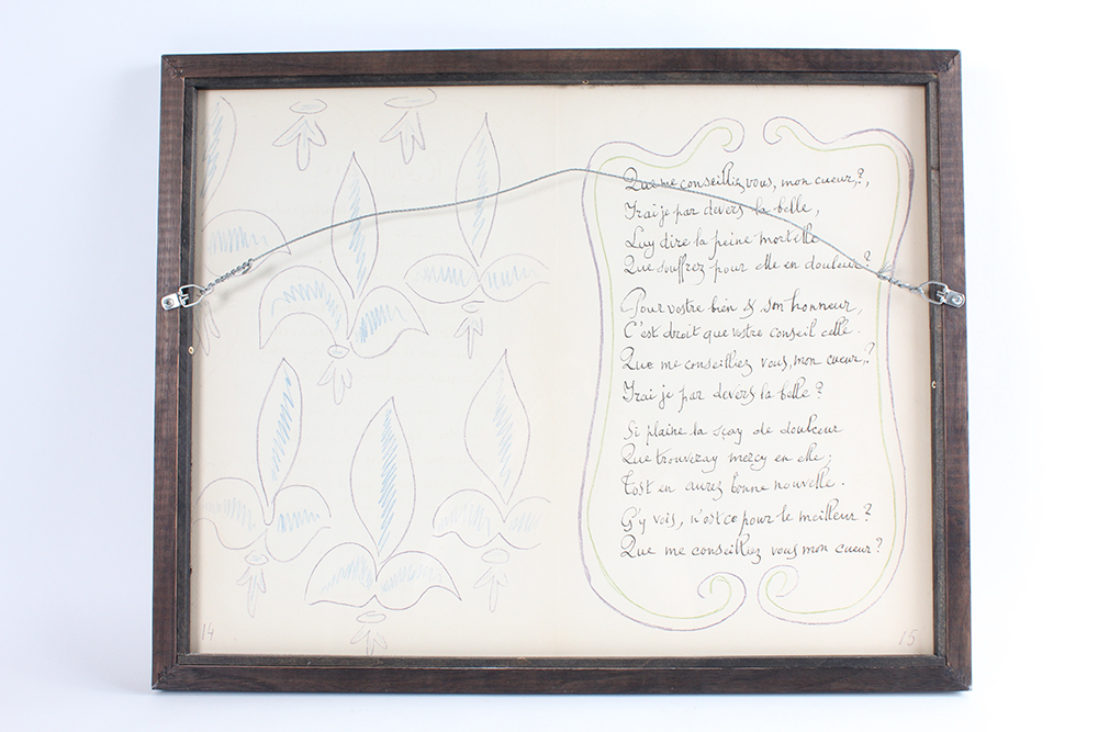 Double Sided Lithograph Pages of "Poemes de Charles d'Orleans" by Henri Matisse