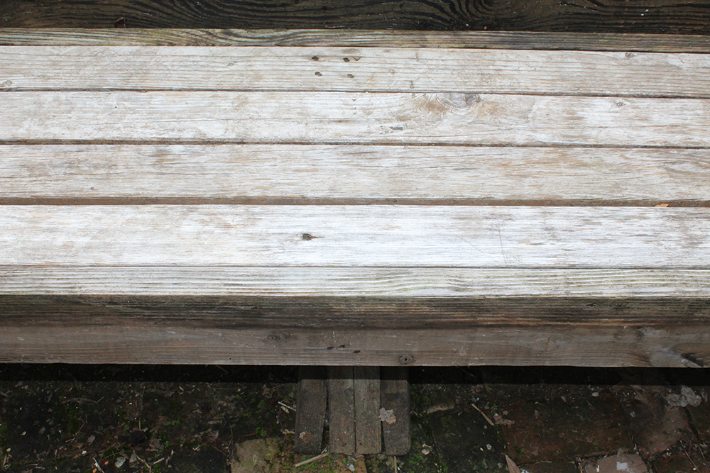 Rustic Hardwood Outdoor Bench