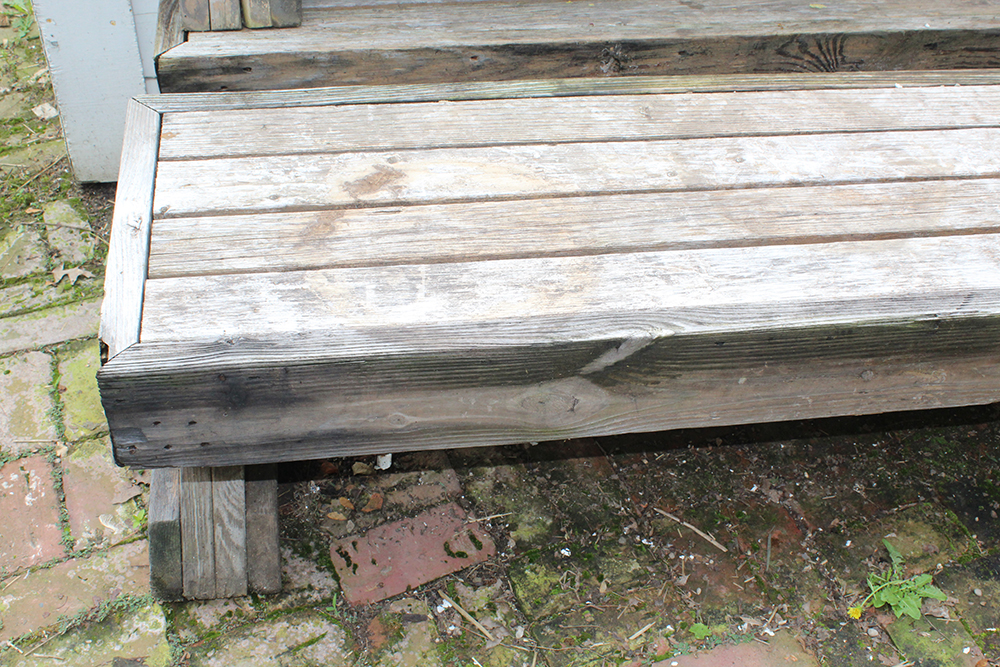 Rustic Hardwood Outdoor Bench
