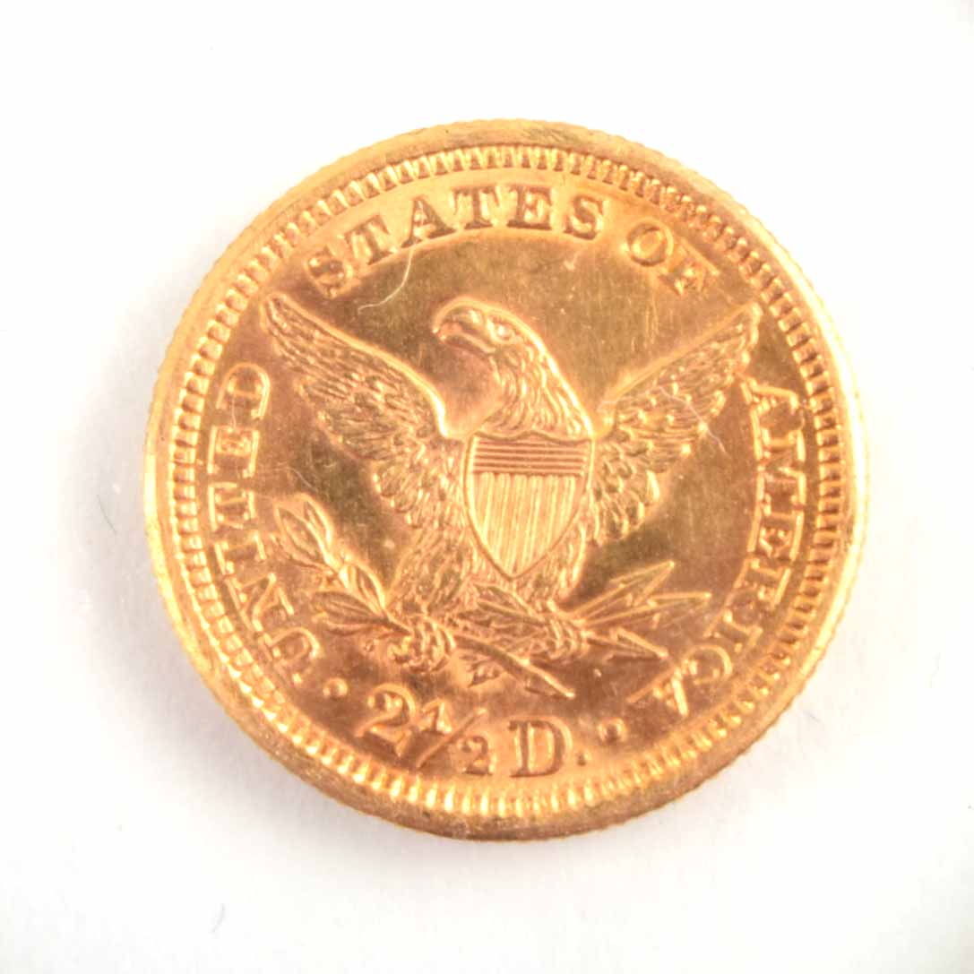 1907 Liberty Head 2 1/2 D Quarter Eagle Gold Coin