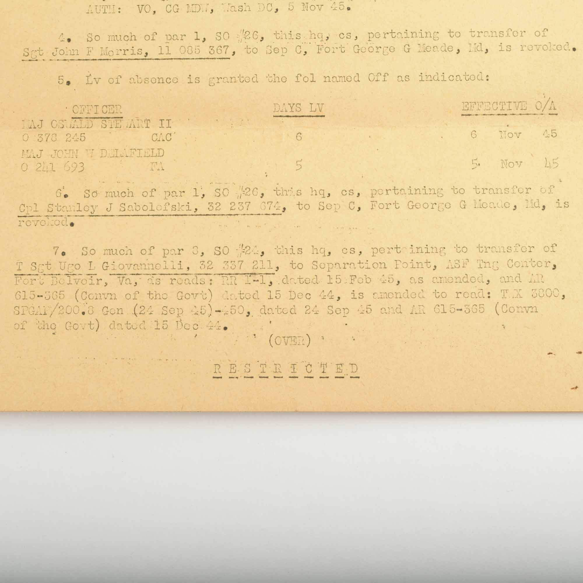 Office of Strategic Services (OSS), WWII Memorabilia and Historic Ephemera