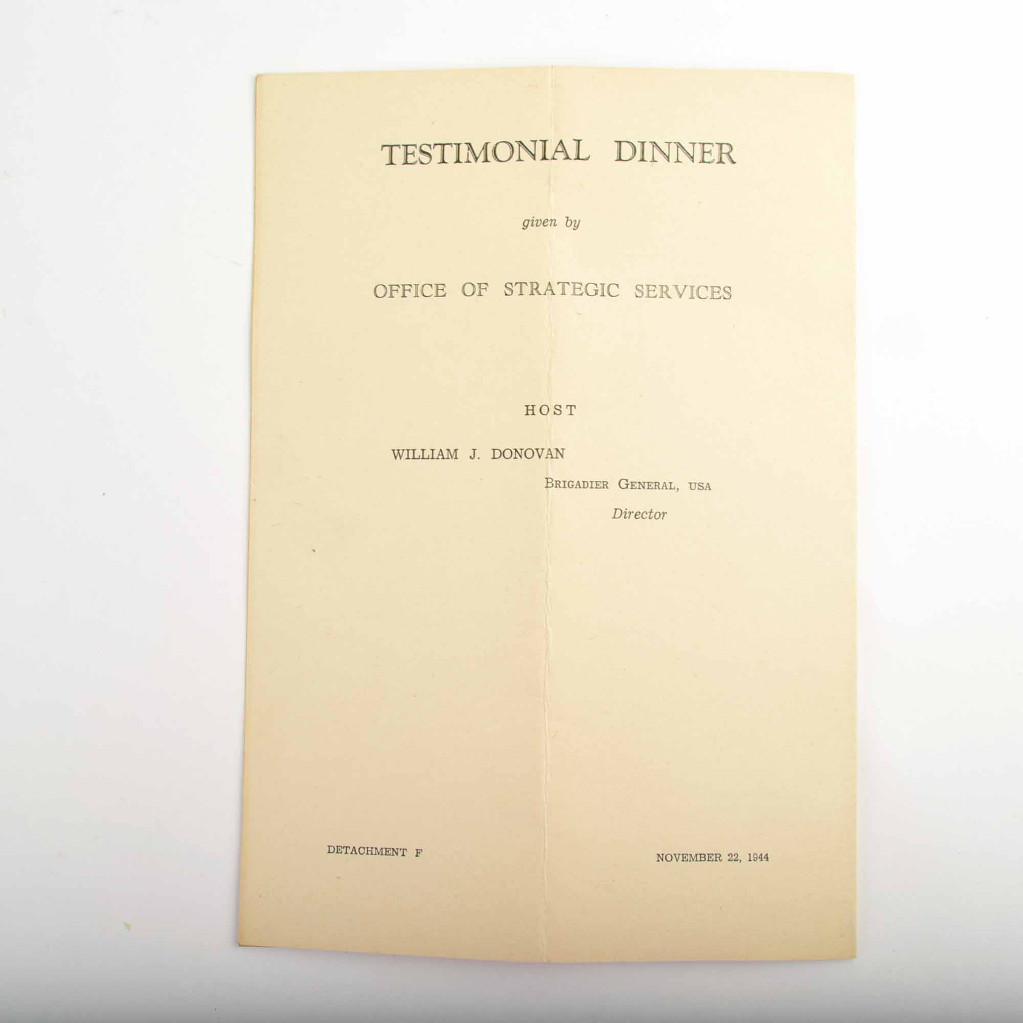 Office of Strategic Services (OSS), WWII Memorabilia and Historic Ephemera