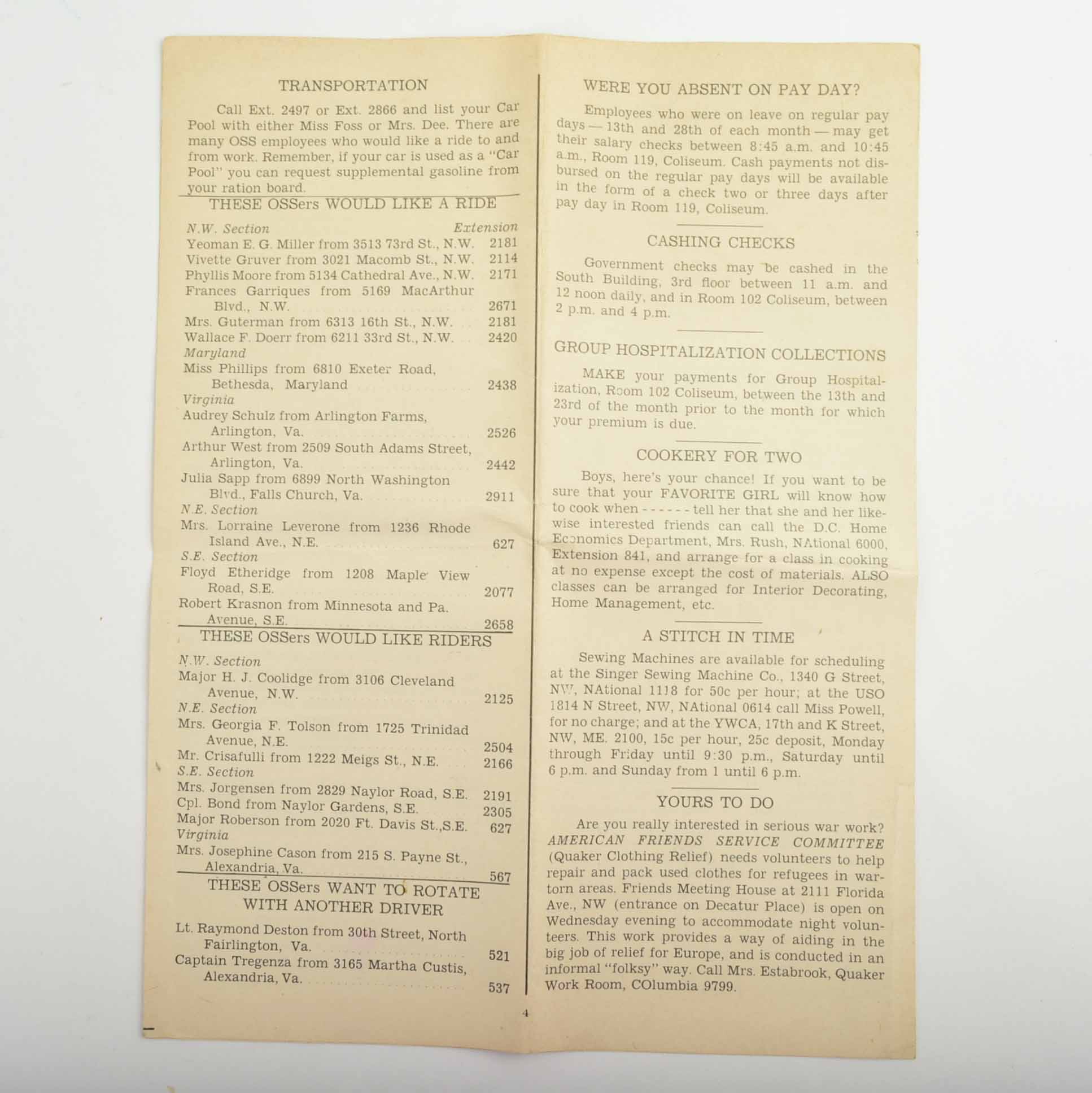 Office of Strategic Services (OSS), WWII Memorabilia and Historic Ephemera