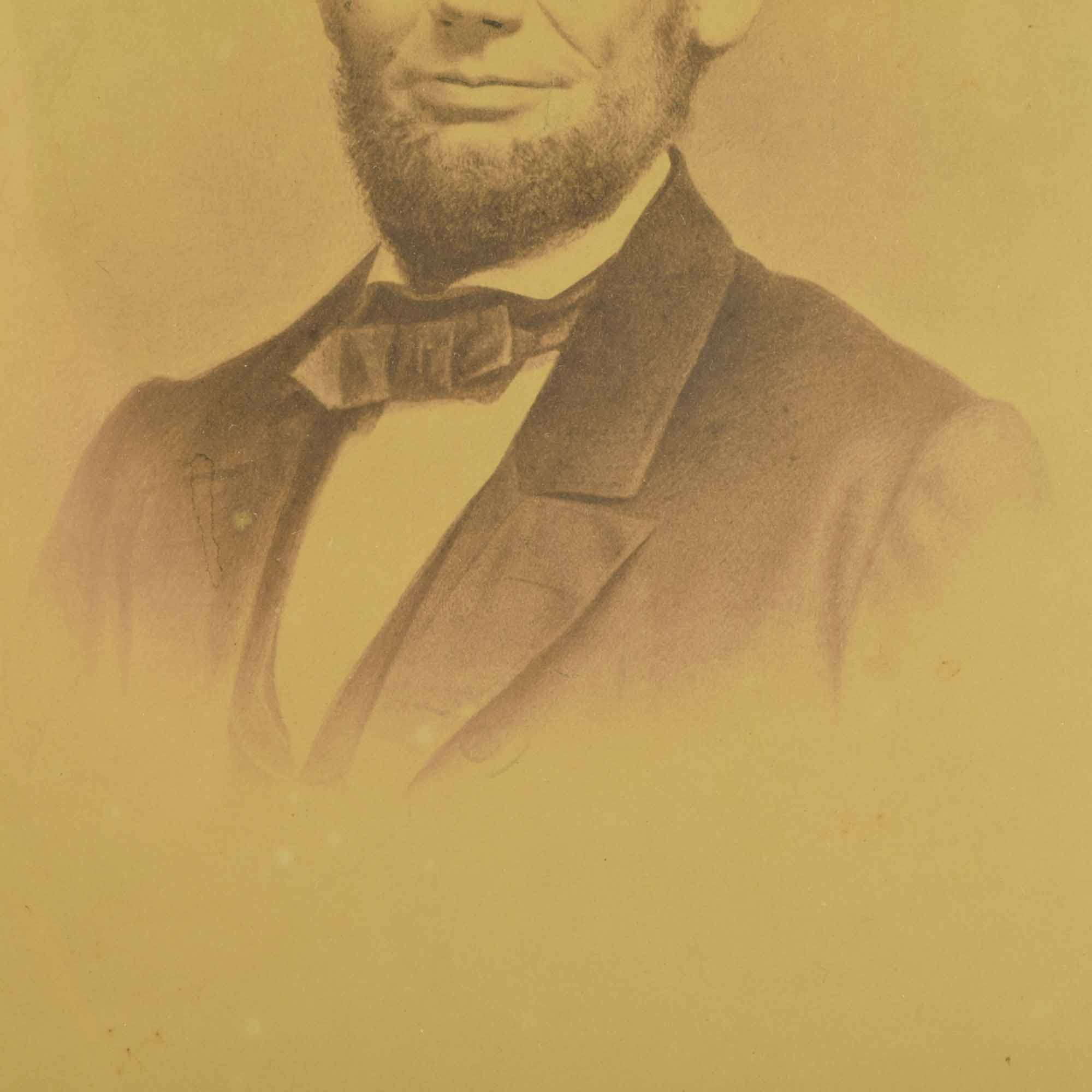 Antique Mathew Brady Abraham Lincoln Large Photographic Portrait