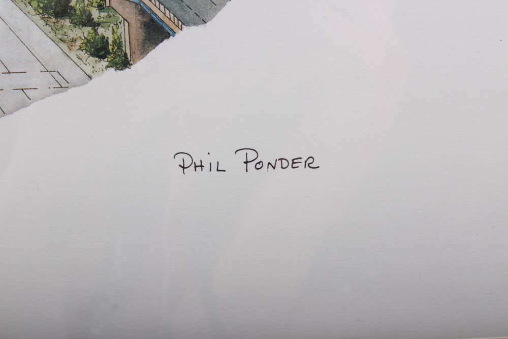 Signed Limited Edition Phil Ponder Nashville Print