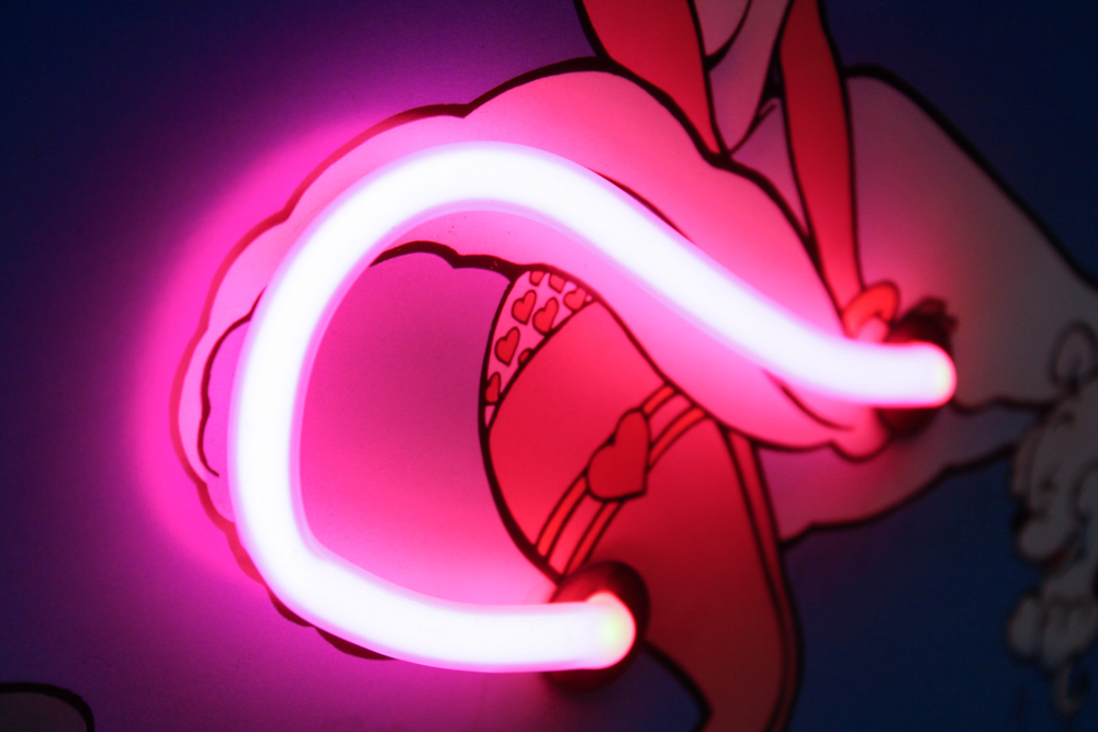 Betty Boop Neon Tube Offset Lithograph