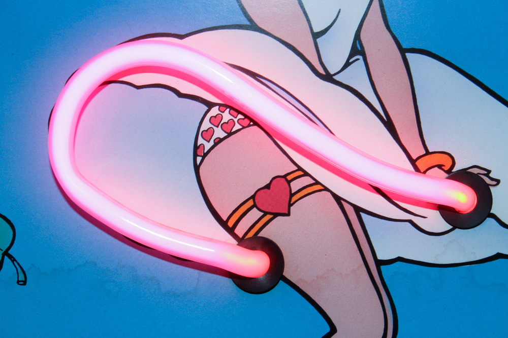 Betty Boop Neon Tube Offset Lithograph