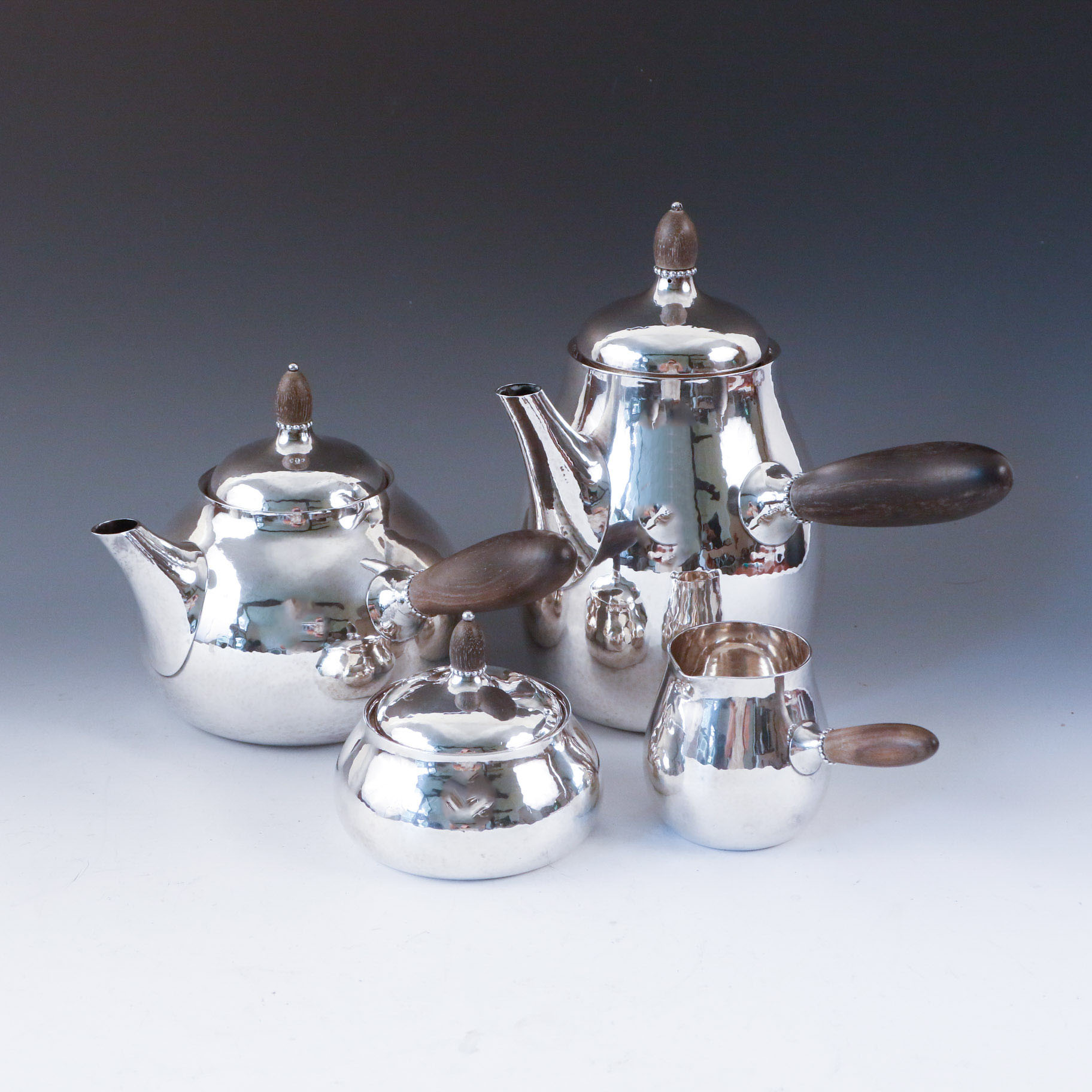 Georg Jensen 4 Pc. Sterling Silver Coffee and Tea Service