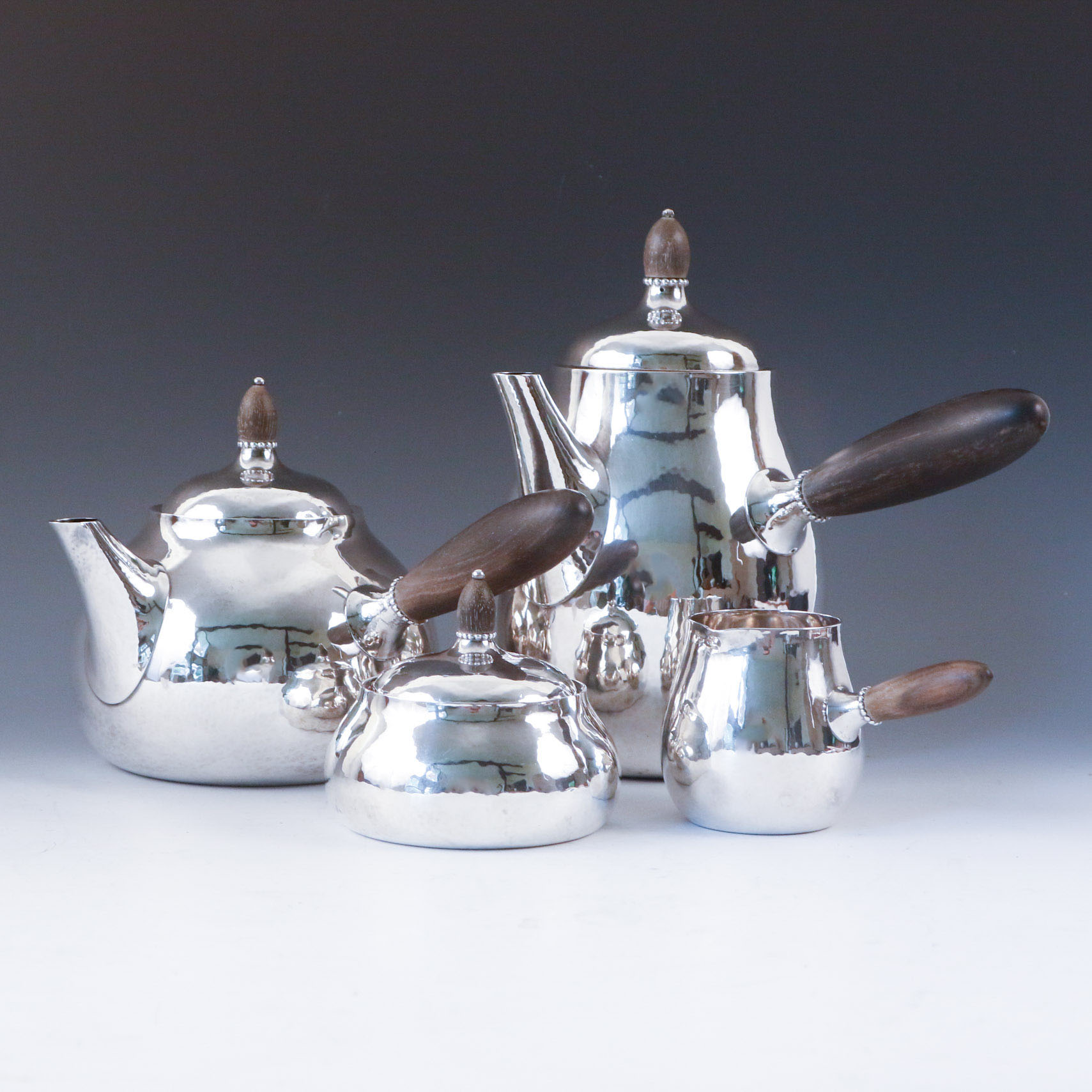 Georg Jensen 4 Pc. Sterling Silver Coffee and Tea Service