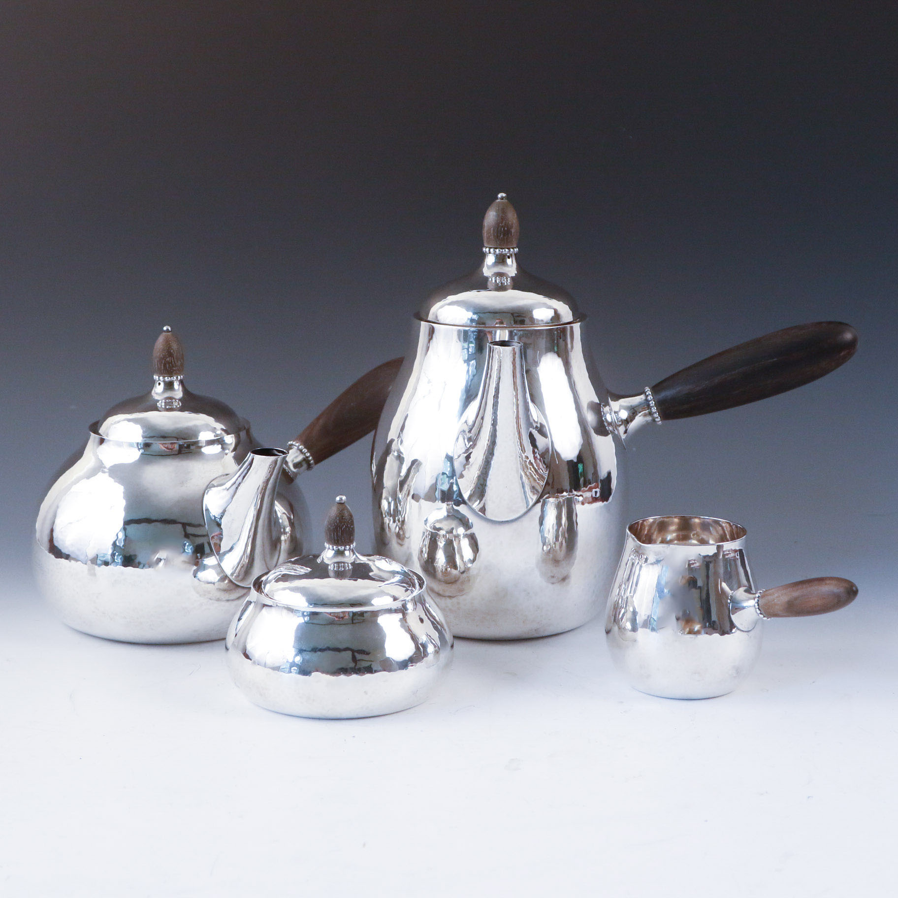 Georg Jensen 4 Pc. Sterling Silver Coffee and Tea Service
