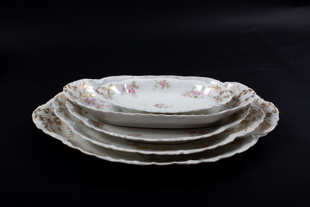 Large Set of Haviland Limoges Porcelain Tableware