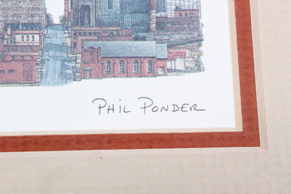 Pair of Phil Ponder Nashville Prints