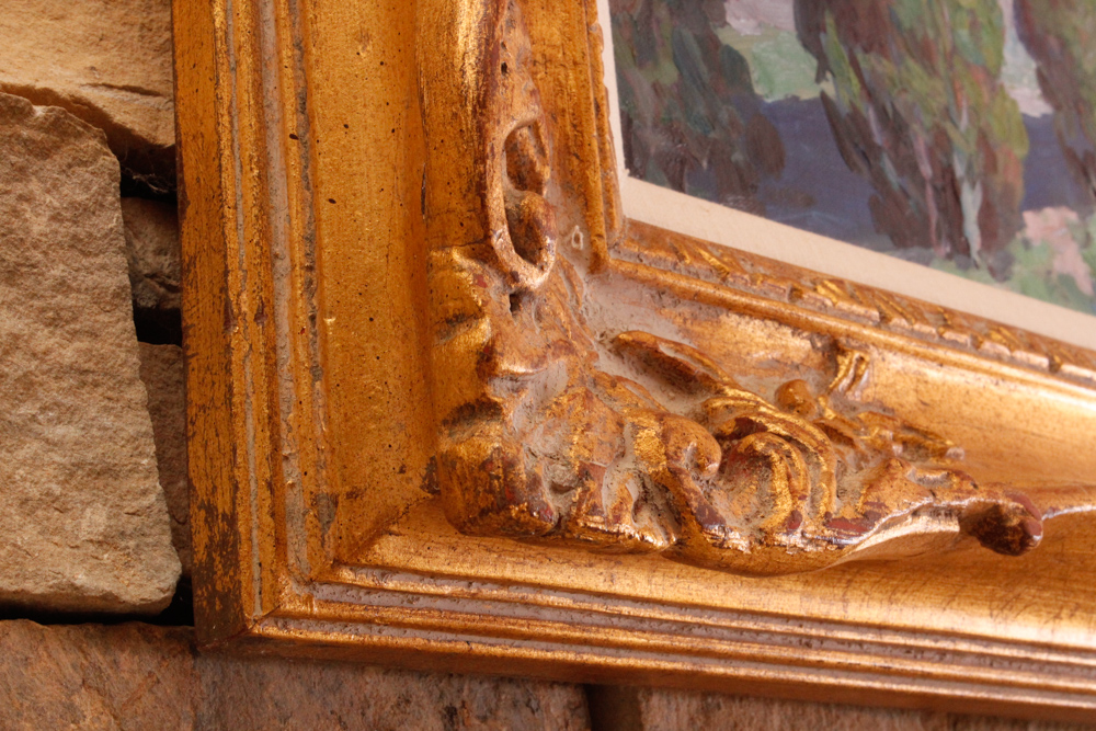 C. Saunders Framed Landscape Painting