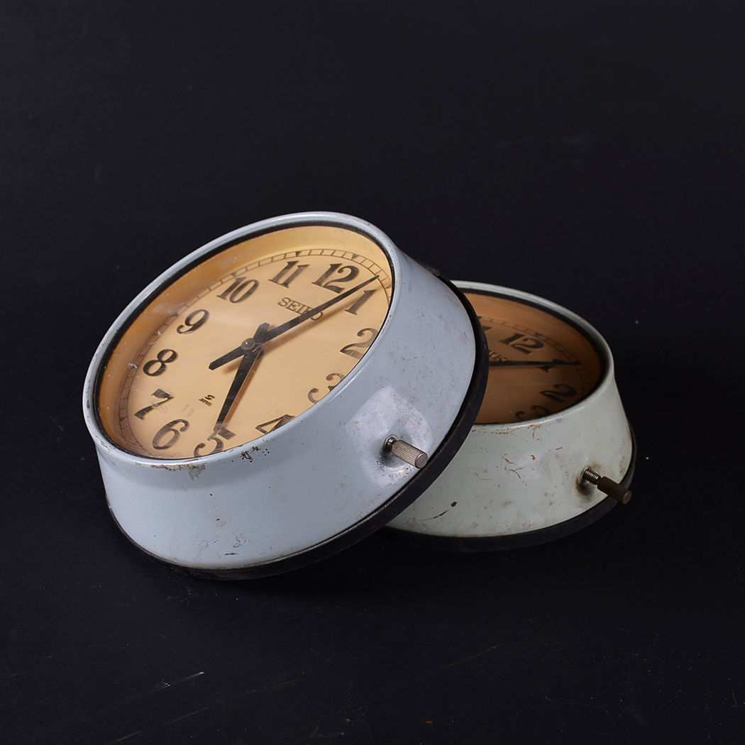 Pair of Vintage Seiko Marine Secondary Clocks
