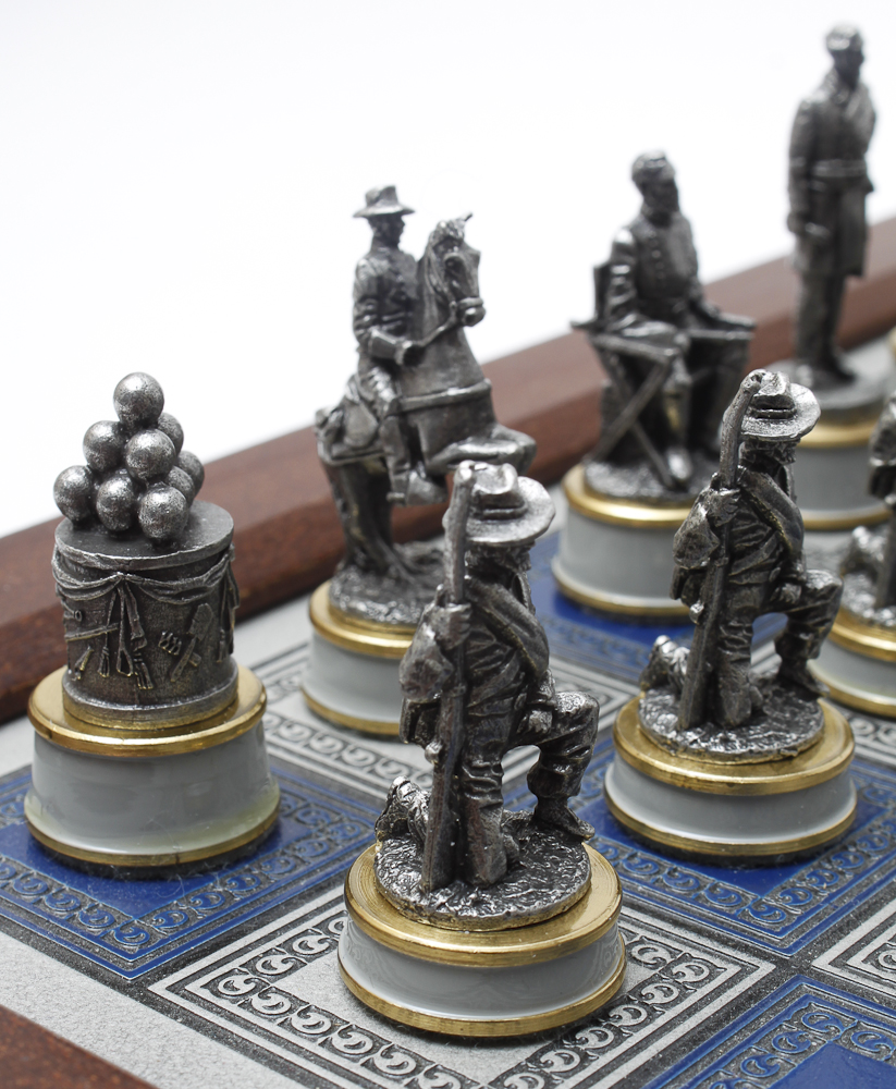 Franklin Mint Civil War Chess Set
