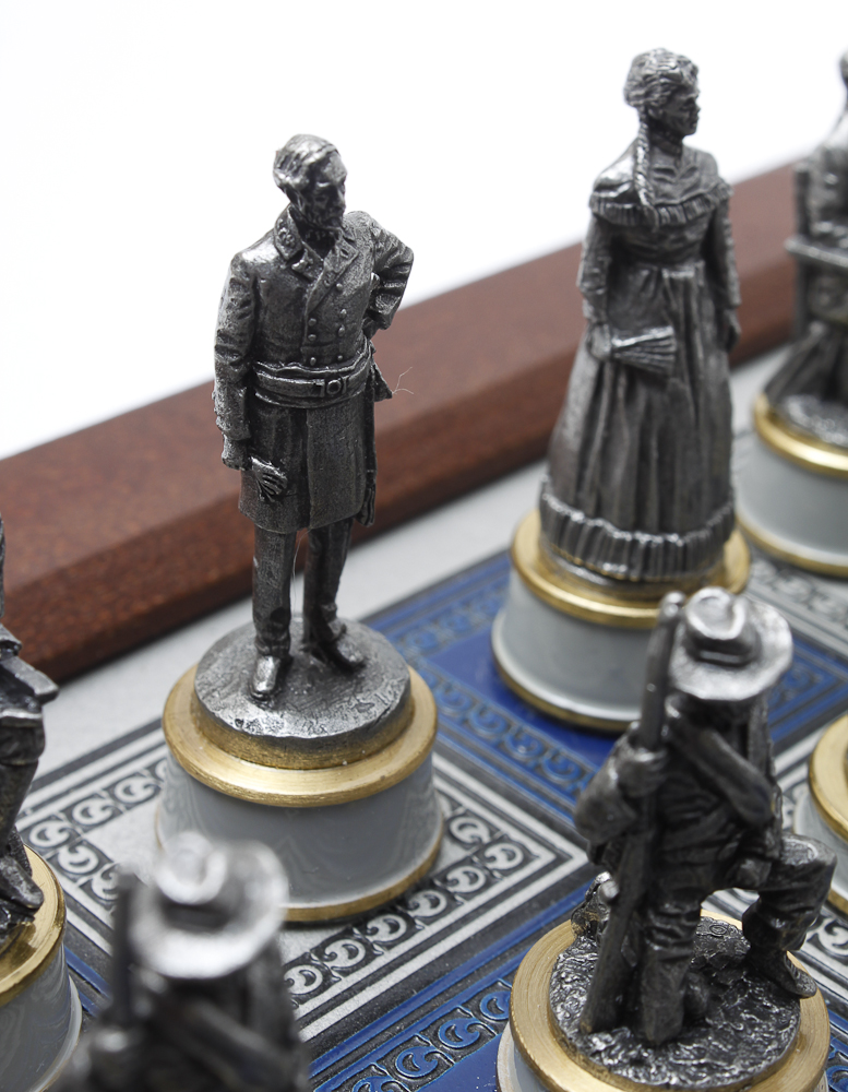 Franklin Mint Civil War Chess Set